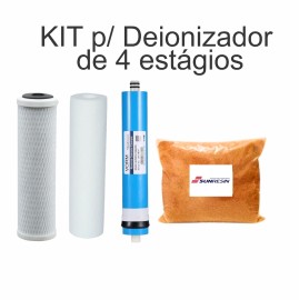 Kit Para Deionizador 4 Estgios (com Membrana 100gpd)